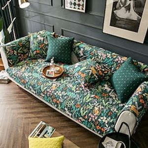 Super Soft Floral Sofa Slipcover 100% Cotton  Sofa Seat Cover Anti-scratch Furniture Protector Couch Cover  Furniture Protector for Dogs Cats Kids Lightinthebox