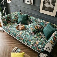 Super Soft Floral Sofa Slipcover 100% Cotton  Sofa Seat Cover Anti-scratch Furniture Protector Couch Cover  Furniture Protector for Dogs Cats Kids Lightinthebox - thumbnail