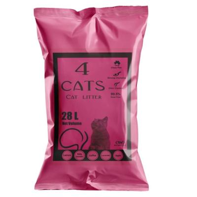 4 Cats Bentonite Clumping Cat Litter - 28L - Lavender