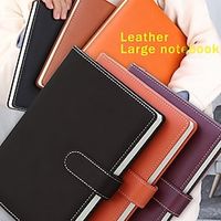 240papers Notebook Sub A5/A4 Business Leather Surface Record Notepad Meeting Record Book Student Diary miniinthebox