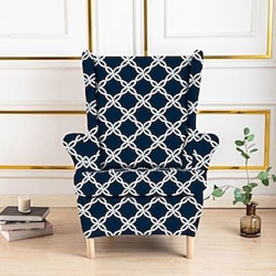 Spandex Armchair Cover for Strandmon Chair, anti-Scratch Stretch Wingback Chair Slipcover, Jacquard Wing Back Chair Cover Removable Machine Washable Lightinthebox