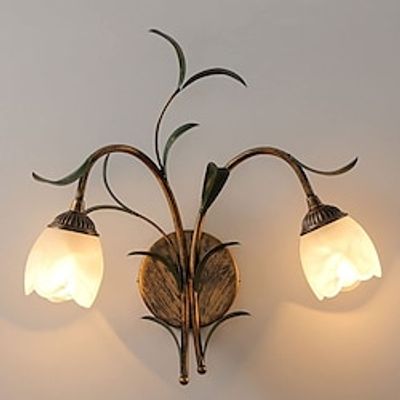 Mid-Century 1/2 Head Flower Design Wall Sconces 8W Led Bedside Sconce Lighting Fixture for Bedroom Hallway 110-240V miniinthebox