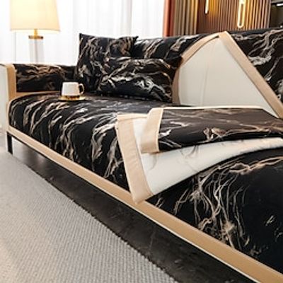 Sofa Slipcover Sofa Seat Cover Sectional Couch Covers Marble Pattern,Furniture Protector Anti-Slip Couch Covers for Dogs Cats Kids(Sold by PieceNot All Set) Lightinthebox