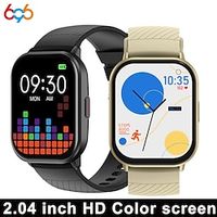 696 ZL99 Smart Watch 2.04 inch Smartwatch Fitness Running Watch Bluetooth Pedometer Call Reminder Heart Rate Monitor Compatible with Android iOS Men Hands-Free Calls Message Reminder IP 67 39mm Watch miniinthebox