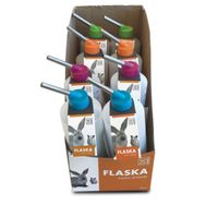 M-PETS Flaska 600ml Drinking Bottle - Display Box Of 8pcs Mixed Colors
