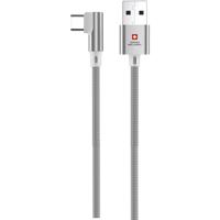 Swiss Military USB to Type C 2M Braided Cable + Data Sync White | Durable Braided Cable for Fast Charging and Data Transfer in White