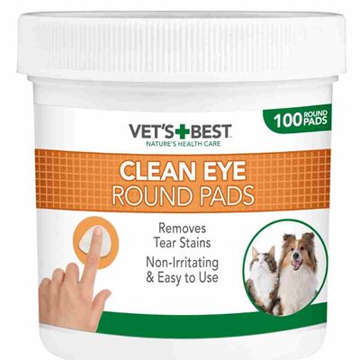 Vets Best Clean Eye Round Pads