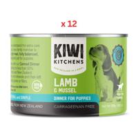 Kiwi Kitchens Grass Fed Lamb & Mussel Dinner Canned Wet Puppy Food 170G (Pack Of 12)