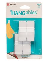 VELCRO HANGables Small Removable Wall Hooks 4 Count White VELCRO HANGables Small Removable Wall Hooks 4 Count White
