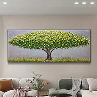 Modern Tree Canvas Oil Painting Colorful Tree Texture Art Warm Hand Painted Landscape Decor Wall Art Bedroom Art New Home Decor Unframed Lightinthebox