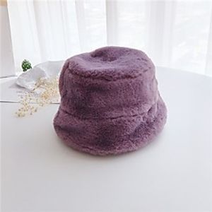 1pcs Kids / Toddler Girls' Basic Black / White Solid Colored Polyester Hats  Caps Purple / Khaki / White One-Size miniinthebox