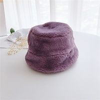 1pcs Kids / Toddler Girls' Basic Black / White Solid Colored Polyester Hats  Caps Purple / Khaki / White One-Size miniinthebox - thumbnail