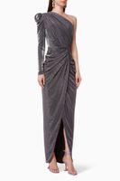 Metallic One-Shoulder Gown - thumbnail