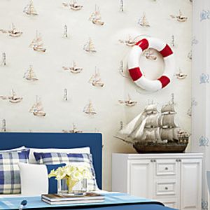 Wallpaper Wall Covering Sticker Film Modern Water ripple for kids nursery non Woven Home Decor 531000cm Lightinthebox