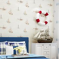 Wallpaper Wall Covering Sticker Film Modern Water ripple for kids nursery non Woven Home Decor 531000cm Lightinthebox - thumbnail