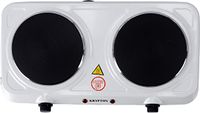 Krypton Double Solid Hot Plate, 2000W, (White)-(KNHP5306)