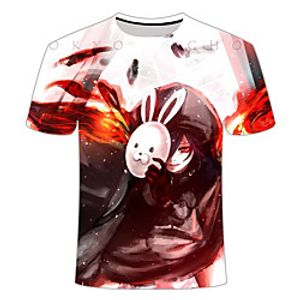 Inspired by Tokyo Ghoul Cosplay Cosplay Costume T-shirt Polyester / Cotton Blend Print 3D T-shirt For Women's / Men's miniinthebox