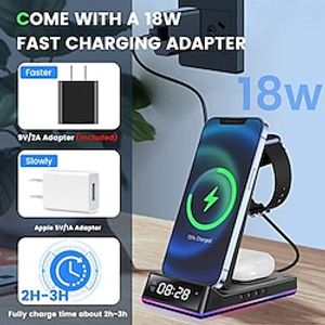 Multifunctional Portable Desktop 5-in-1 Wireless Charger Foldable Vertical Fast Charge Lightinthebox