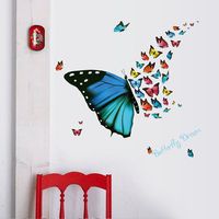 Colorful Butterfly Wall Sticker Removable Fridge Home Decor Bedroom Art Applique