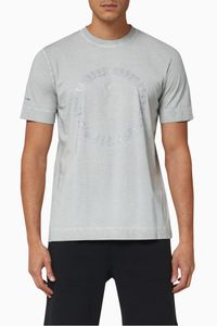 Cube Chain Print Cotton T-Shirt