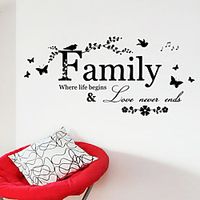 Decorative Wall Stickers - Words Quotes Wall Stickers Characters Living Room / Bedroom / Bathroom 5720cm miniinthebox Decorative Wall Stickers - Words Quotes Wall Stickers Characters Living Room / Bedroom / Bathroom 5720cm miniinthebox