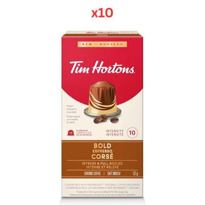 Tim Hortons Ncomp Bold Espresso 10 Sachet Pack Of 10