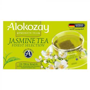 Alokozay Jasmine Green Tea - 25 Tea Bags In Foil Wrapped Envelopes