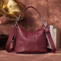 Brenice National Style Vintage Genuine Leather Casual Handba