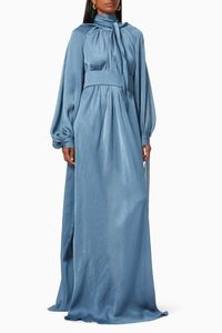 Belted Puff Dress