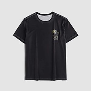 Men's Unisex T shirt Hot Stamping Skull Plus Size Print Short Sleeve Casual Tops 100% Cotton Basic Casual Fashion Black Lightinthebox