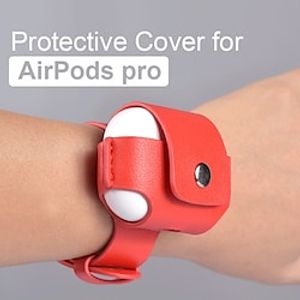 Case Cover Compatible with AirPods 3 Dustproof Solid Color PU Leather Headphone Case miniinthebox
