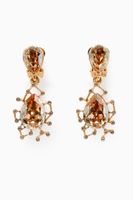 Floating Crystal Drop Earrings - thumbnail