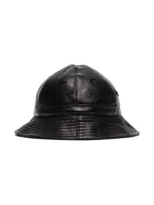 Marine Serre logo pattern bucket hat - Black