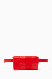 Mini Cassette Belt Bag in Intrecciato Paper Calf