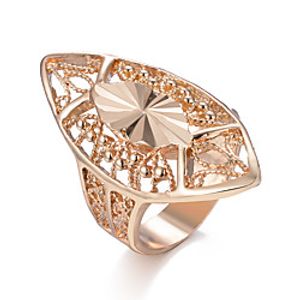 Band Ring Gold Gold Plated Statement Stylish Luxury 1pc 7 8 9 / Women's miniinthebox