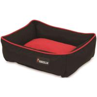 Petmate Dogzilla Rectangular Lounger 22 X 18, Red And Black