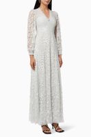 Seren Long Sleeve Gown in Sequin Tulle - thumbnail