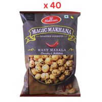 Haldirams Roasted Foxnuts Mast Masala - 30 Gm Pack Of 40 (UAE Delivery Only) - thumbnail