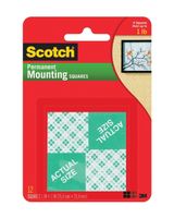 Scotch 111 Double Coated Foam Squares 1 X 1 inch