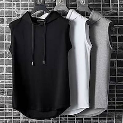 Men's Tank Top Vest Top Undershirt Sleeveless Shirt Plain Hooded Street Vacation Sleeveless Clothing Apparel Fashion Designer Basic Lightinthebox Men's Tank Top Vest Top Undershirt Sleeveless Shirt Plain Hooded Street Vacation Sleeveless Clothing Apparel Fashion Designer Basic Lightinthebox