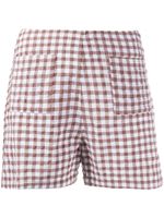 Soulland Ella checked shorts - White - thumbnail