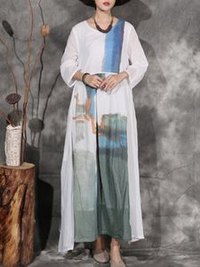 Elegant Printed Women Layered Maxi Dresses