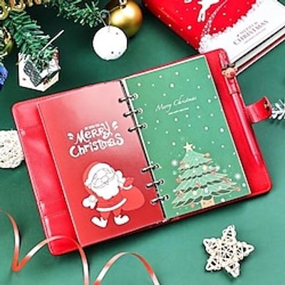 Christmas Notebook Holiday Gift Christmas Hand Notepad Handbook Gift Set With Pen And Greeting Card Bookmarks School Supplies miniinthebox