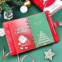 Christmas Notebook Holiday Gift Christmas Hand Notepad Handbook Gift Set With Pen And Greeting Card Bookmarks School Supplies Lightinthebox - thumbnail