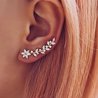 Women's Stud Earrings Drop Earrings Hoop Earrings Geometrical Flower Shape Elegant Vintage Cute Stylish Simple Earrings Jewelry Silver  Rose Gold  Gold For Wedding Party Daily Holiday Festival 1 Lightinthebox