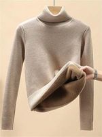 Women's Thickened Inner Bottoming Turtleneck Sweater