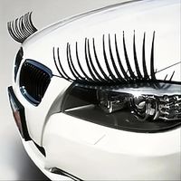 2packs Car Car Light Eye Lashes Car Stickers Cute False Eyelashes Car Stickers Headlight Eye Lashes Stickers Electric Eye Stickers miniinthebox - thumbnail