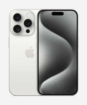 Apple iPhone 15 Pro (Physical Dual Sim - HK) 6.7 inch, 256GB, 8GB, White Titanium with FaceTime