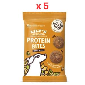 Lily's Kitchen Chicken Protein Bites For Dogs 40G Pack Of 5