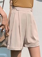 Chiffon shorts plus size suit shorts wide legs - thumbnail